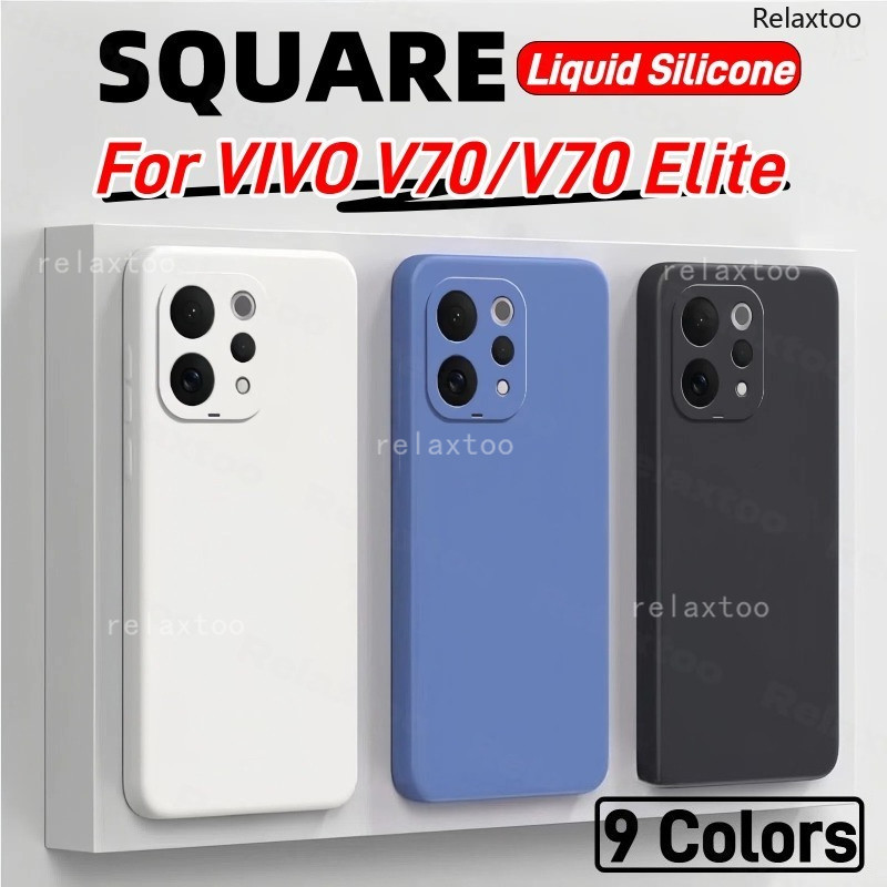 VivoV70 Elite 5Gซิลิโคนเหลวเคสโทรศัพท์สําหรับVIVO V70 Elite Lite FE V70Elite V70FE V70Lite VIVOV70El