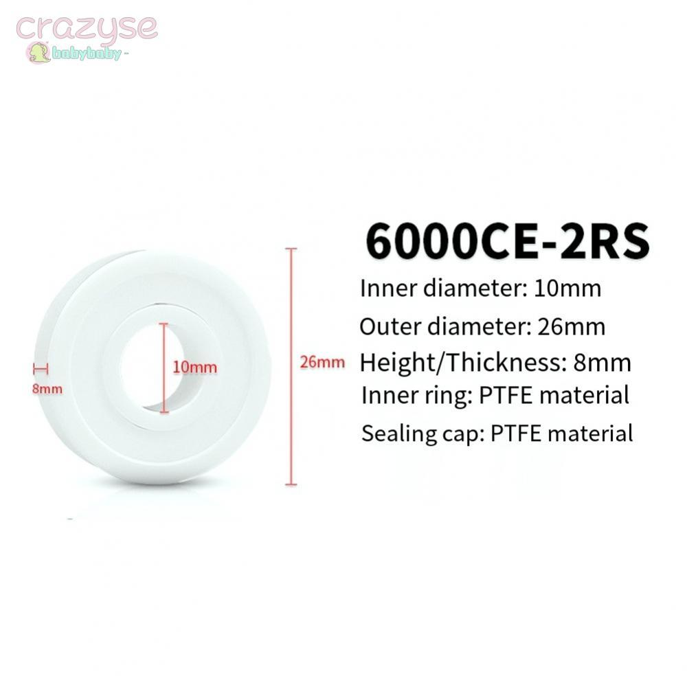 สําหรับ Zro2 6000-2RS แบริ่งปิดผนึก 10x26x8 มม. ทนอุณหภูมิสูงสูงสุด 180C