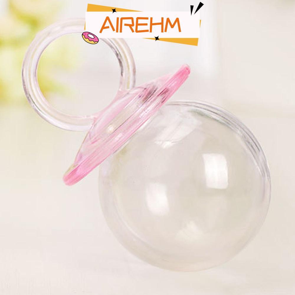 AIRE1HM 12PCS กล่องโปรดปรานแต่งงาน,สีฟ้าสีชมพูกล่องขนม,ภาชนะใส่ขนม PS พลาสติกเติมคอนเทนเนอร์ Pacifie