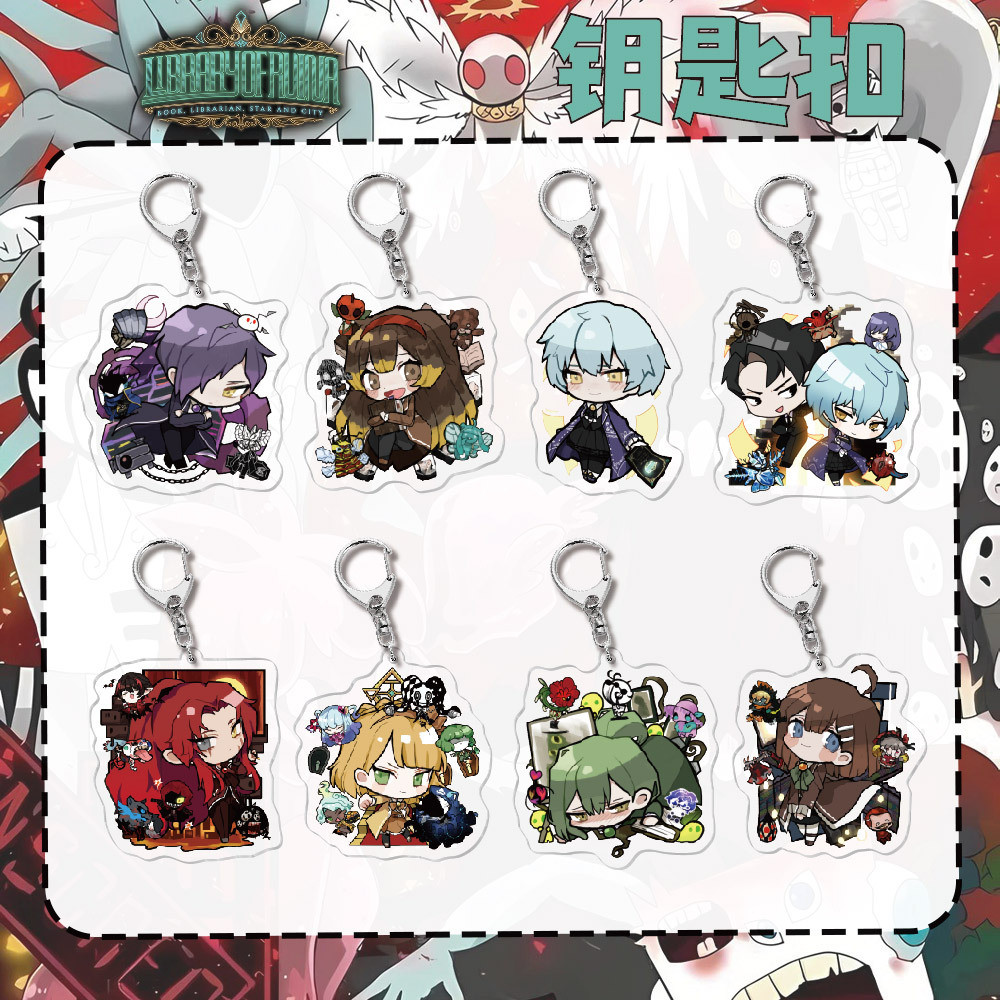 พวงกุญแจอนิเมะ Lobotomy Corporation ‌มัลคูธ‌ พวงกุญแจอะคริลิค ‌ใช่‌  คีย์ริง ‌Netzach Key Holder Bag จี้เครื่องประดับของขวัญ