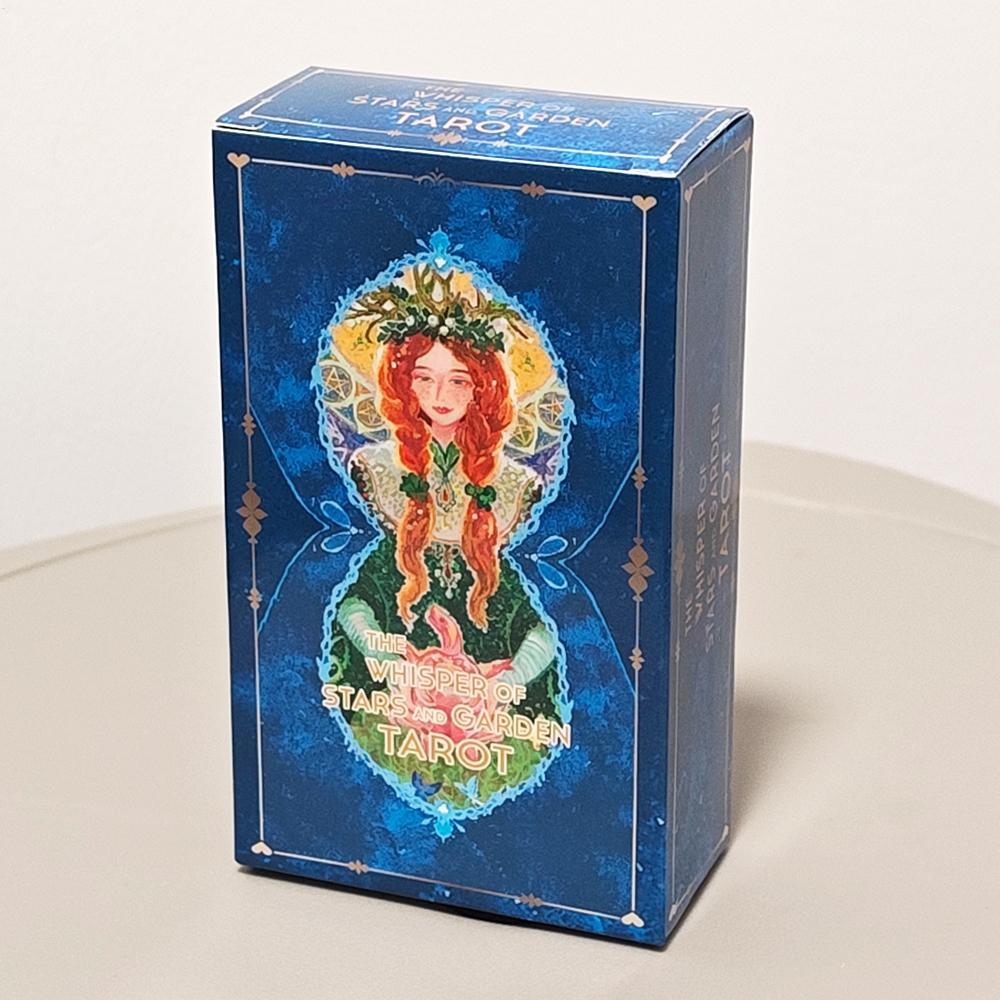 The Whisper of Stars and Garden Tarot Deck 86 ชิ้นการ์ตูนไพ่ทาโรต์ตามไรเดอร์ Waite System verasath