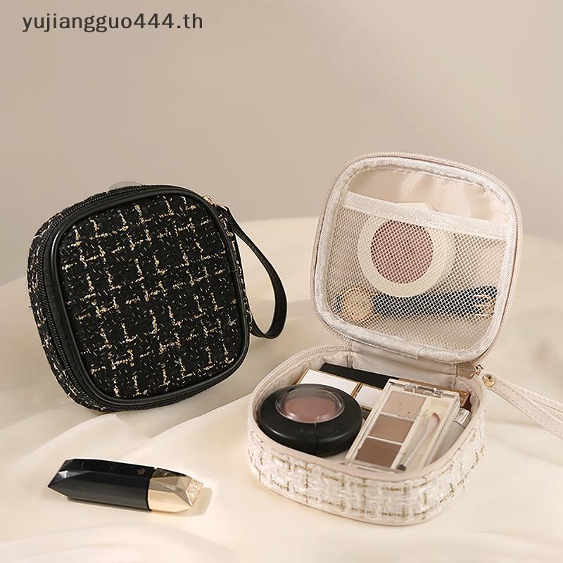 # yuyu # กระเป๋าเครื่องสําอางขนาดเล็กสําหรับผู้หญิงแบบพกพาเด็กผู้หญิงแต่งหน้า Lipstis กระเป๋าเก็บกระ