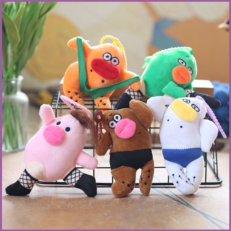 ZY1 การ์ตูนสร้างสรรค์และตุ๊กตาผ้ากํามะหยี่ตุ๊กตาสําหรับสาวตกแต่งบ้านพวงกุญแจจี้ตุ๊กตาของเล่นสําหรับเ