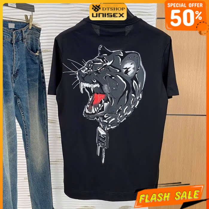 (Nice Item) - เสื้อยืดคอปก GWC Tiger Lock ❤ เสื้อยืดผ้าฝ้ายแบบหนาทรงหลวมสําหรับผู้ชายและผู้หญิง ดีที