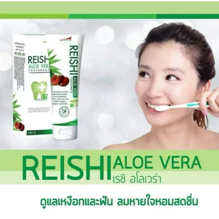 ยาสีฟันสูตรเห็ดหลินจือ เรชิ อะโล เวล่า REISHI ALOE VERA