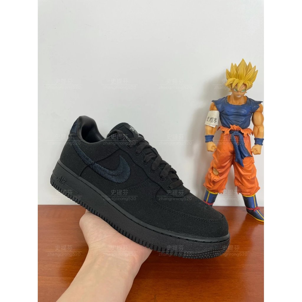 Stussy Size Black Linen 1 Men Women af