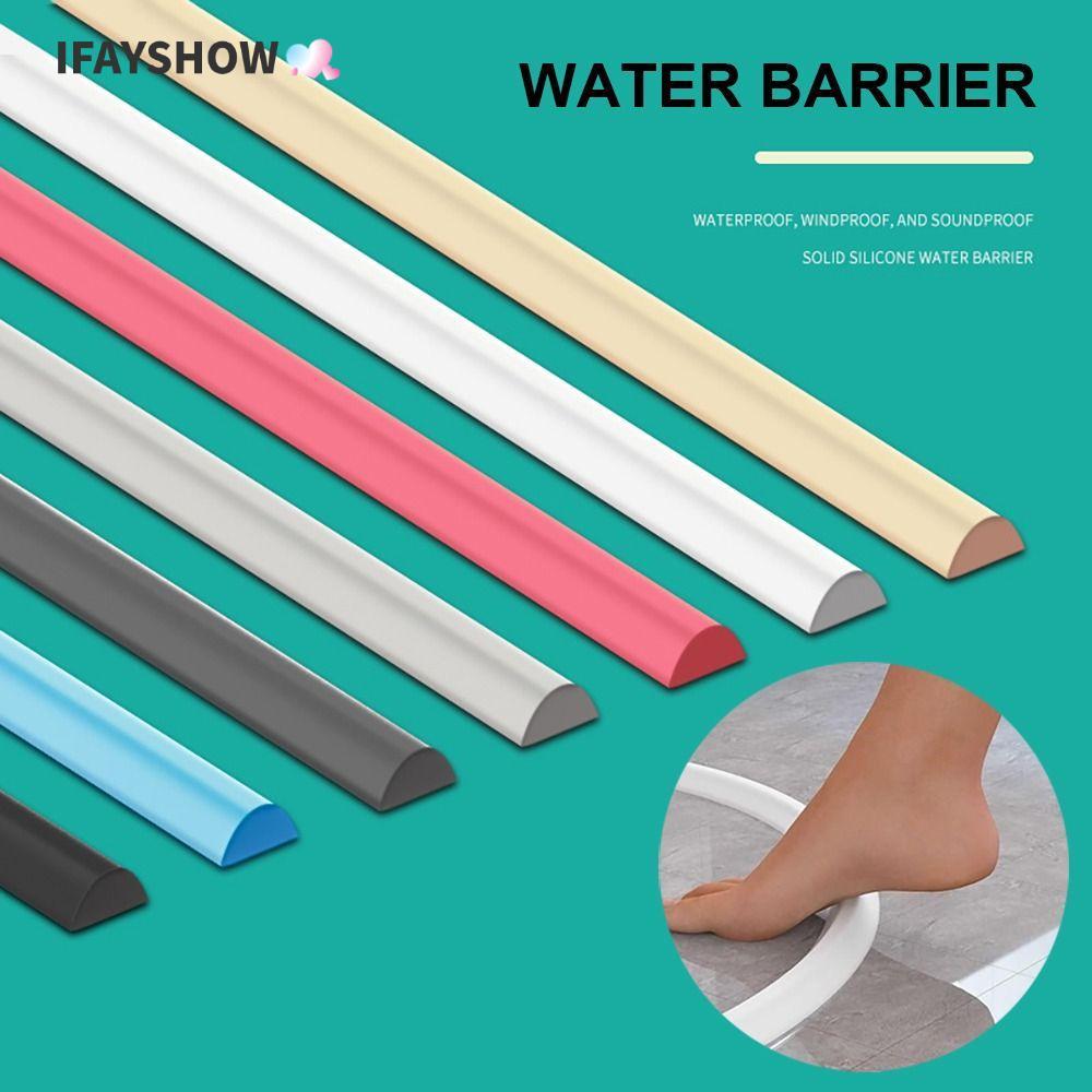 IFAYSHOW เกณฑ์อาบน้ํา, ซิลิโคนเปียกแห้งแยกน้ํา Dam Guard, Professional Sink พับห้องน้ํา Water Stopper ห้องครัว