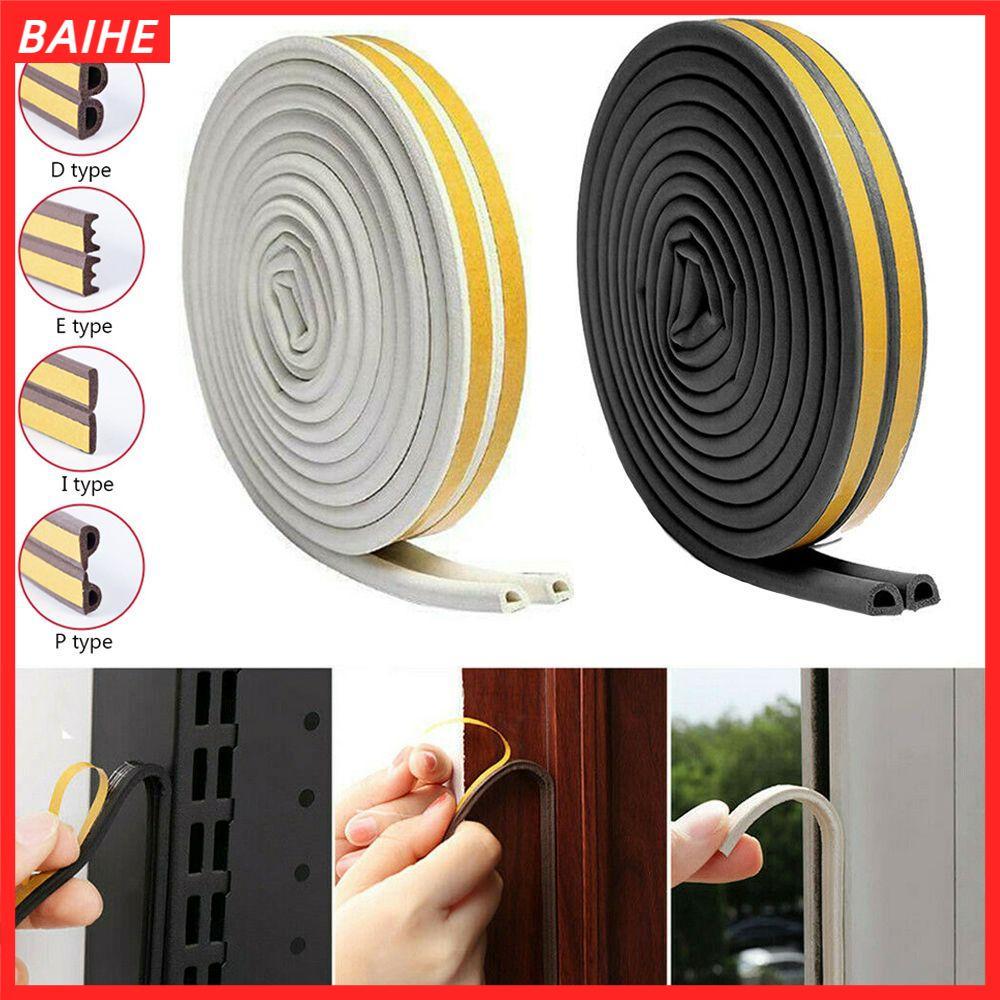 BAIHE 5/10m แถบซีลฉนวนกันเสียง D/E/P/I ประเภทยางแถบสภาพอากาศ Draught Excluder