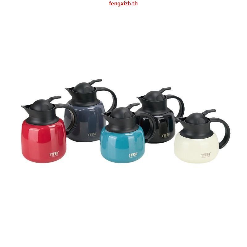 TYESO หม้อชาโมเดิร์นฉนวนสุญญากาศพร้อมตัวกรอง (600/750/1000ml) TS-8875/TS-8876/TS-8877