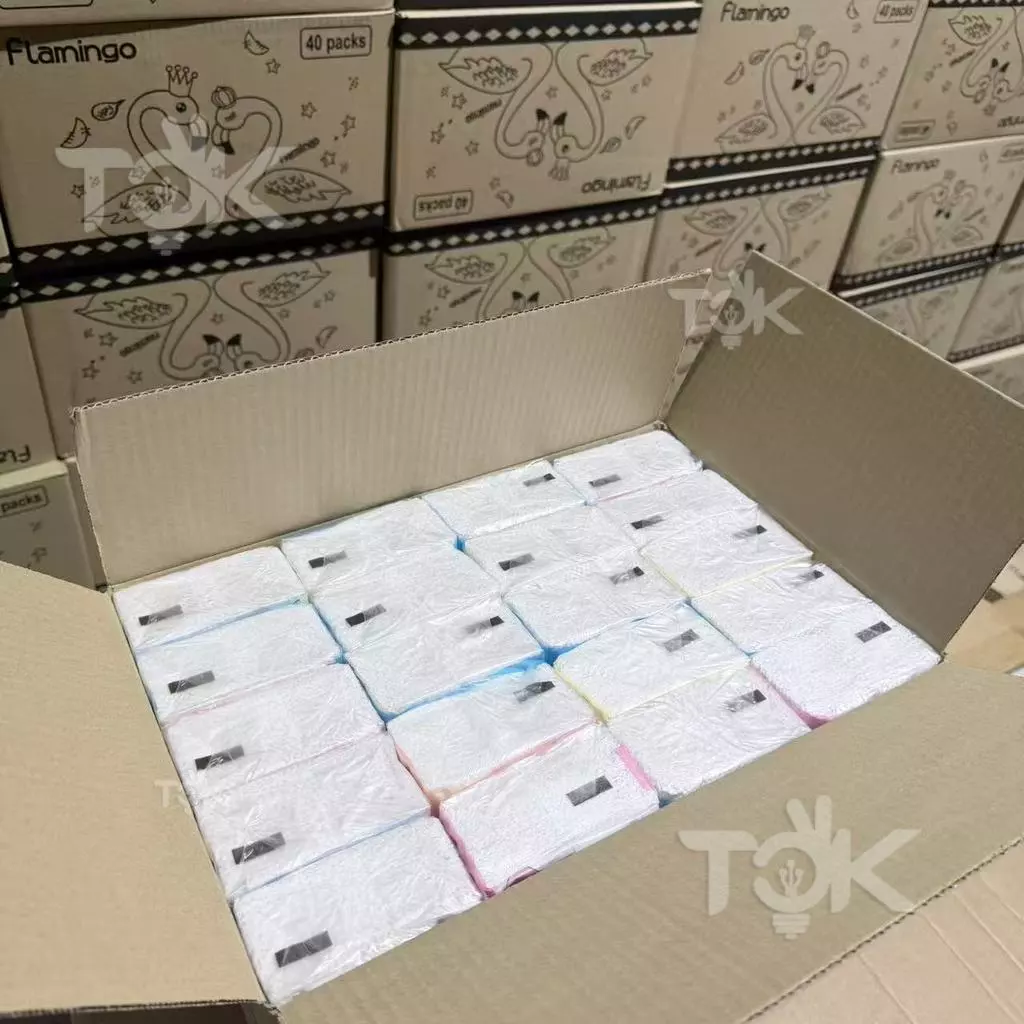 [ส่งฟรี] กระดาษทิชชู่ 1ลัง 40ห่อ ยกลัง นกฟลามิงโก้ กระดาษเช็ดหน้า แบบดึงไม่เป็นขุย ไม่ใส่สี  กระดาษทิชชู่พกพา thumbnail 6