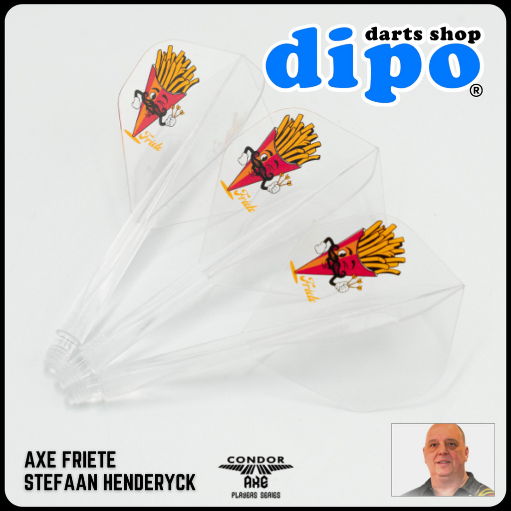 CONDOR AXE FRIETE ( รุ่น Stefaan Henderyck ) - CONDOR AXE Darts Flight (วัสดุแข็ง)