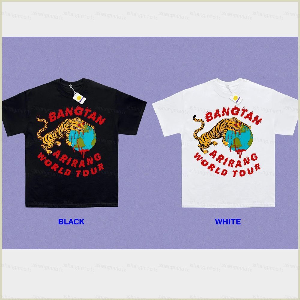 XS1 BTS Arirang World Tour bangtan rock tiger เสื้อยืด JUNGKOOK J-HOPE tee XS1