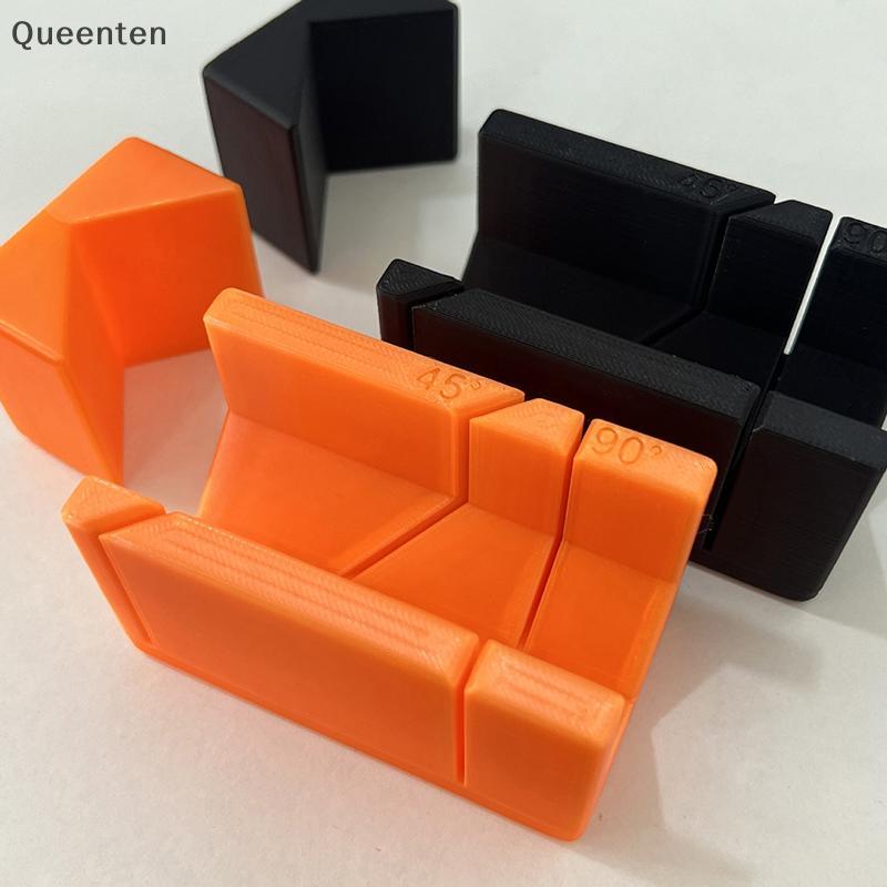 ควีนเทนพกพา 90°/ 45° คู่มือเลื่อยตุ้มปี่ ใช้งานได้จริง 90°/ 45° 90°/ 45° Mitre Box 3D พิมพ์ไม้มุมเฉี