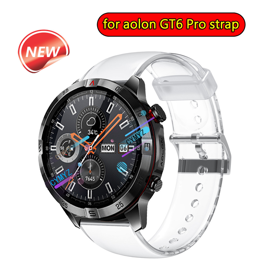 Aolon GT6 Pro strap Soft TPU clear strap Aolon GT6 Pro สายนาฬิกาสมาร์ทวอทช์ สายรัดข้อมือกีฬา