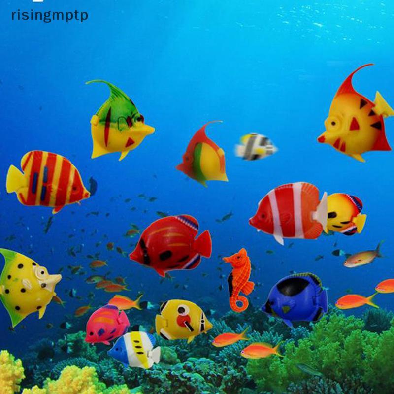 เพิ่มขึ้นmptp] 10ชิ้นพิพิธภัณฑ์สัตว์น้ําตู้ปลาประดิษฐ์ปลอมลอยปลาสัตว์เลี้ยงตกแต่งเครื่องประดับใหม่