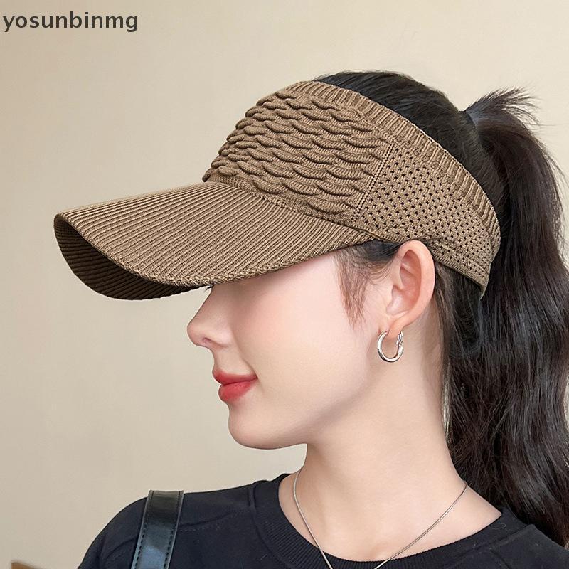 หมวกเบสบอล Anti-UV หมวกถักสำหรับผู้หญิง เหมาะสำหรับเที่ยวทะเลและทำกิจกรรมกลางแจ้ง