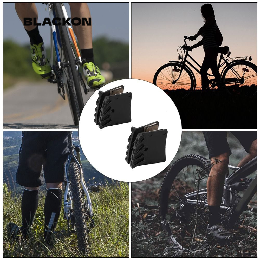 BLACKON 2 คู่สกู๊ตเตอร์ไฟฟ้าผ้าเบรค,ฐานทองแดงโพลีเมทัลลิกสีดําจักรยานแผ่นดิสก์เบรคสําหรับ IIIPRO E4,