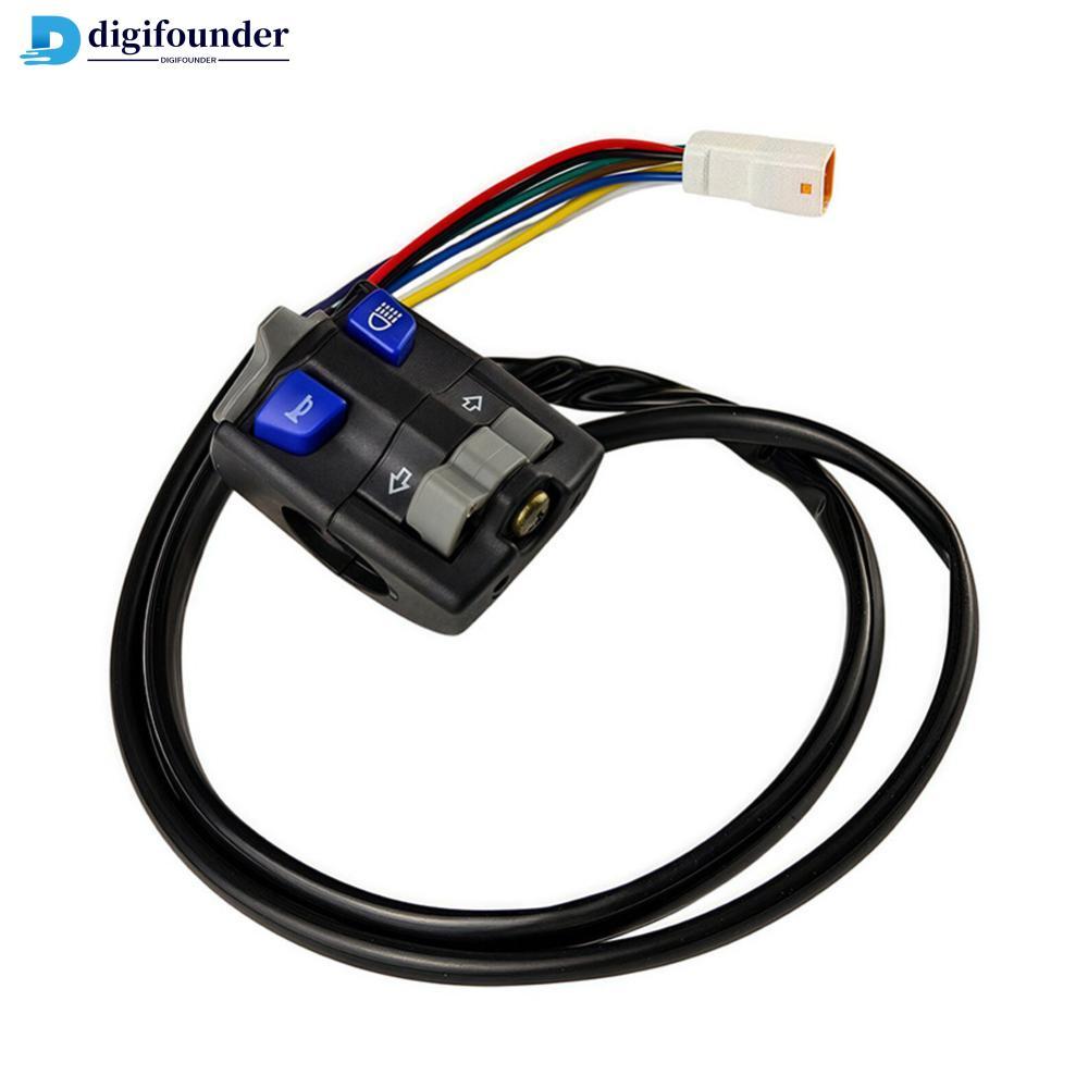 DIGIFOUNDER รถจักรยานยนต์ออฟโรดชุดแฮนด์ซ้าย Horn Turn Kill ชิ้นส่วนดัดแปลง S8V9