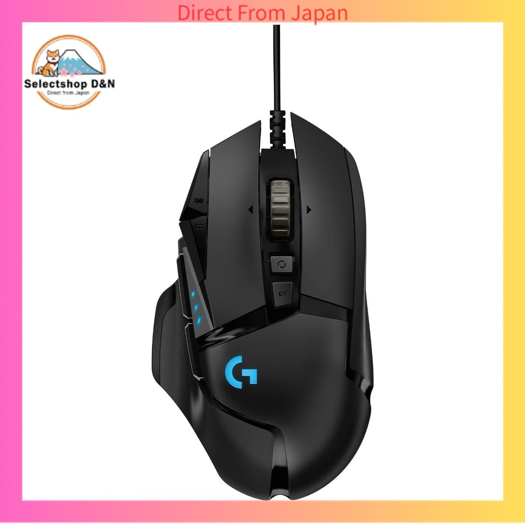 Logitech G Gaming Mouse G502 Wired USB Connection Mouse HERO 25K Sensor G502RGBhr LIGHTSYNC RGB 11 P