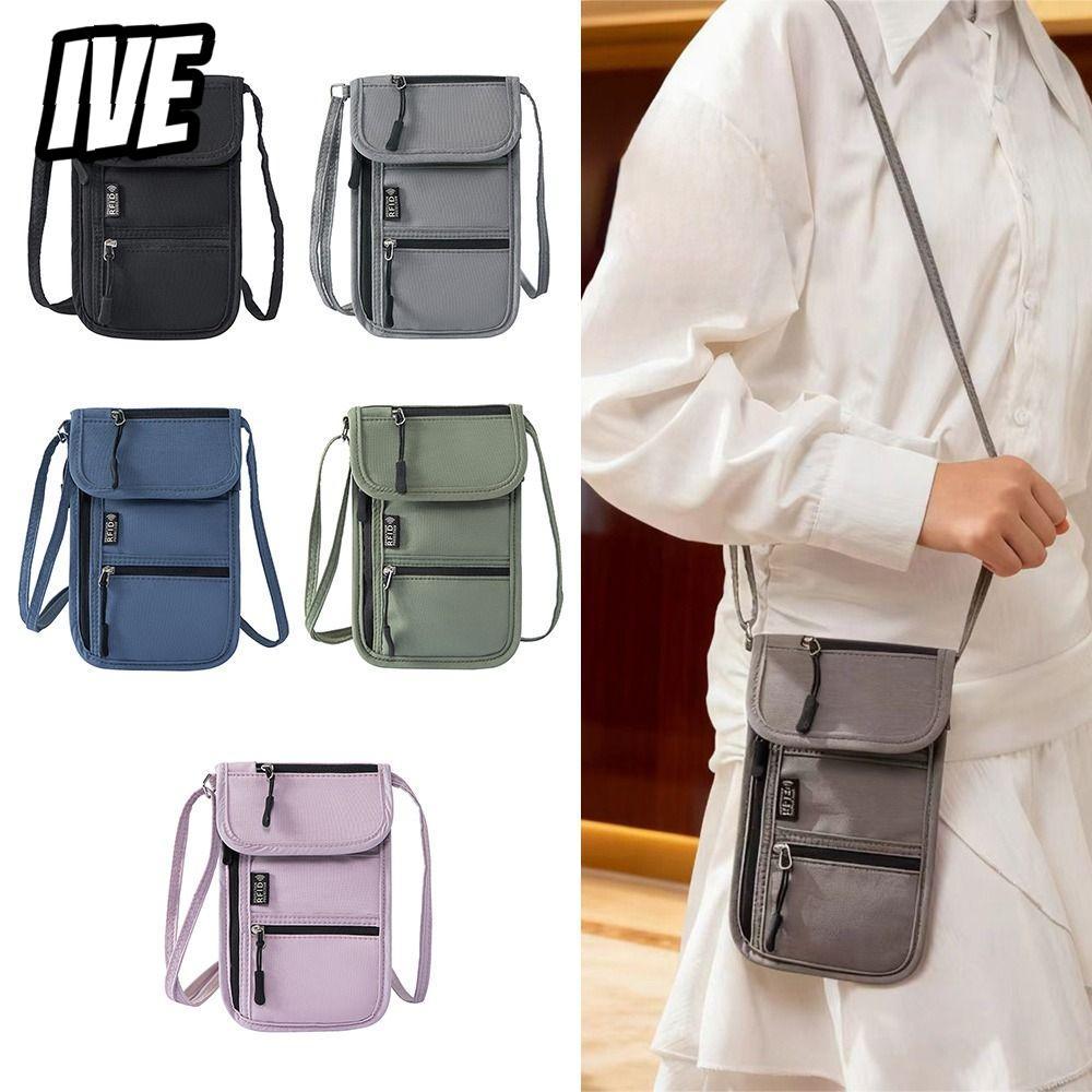 IVEYOUNG กระเป๋าหนังสือเดินทาง RFID, RFID Multi-function Passport Cover, Creative Multicolor Anti Th