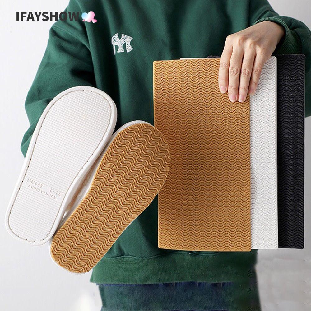 IFAYSHOW Foot แผ่นกันลื่น, พื้นรองเท้ากันลื่นแบบมีกาวในตัว, สติ๊กเกอร์กันลื่น, พื้นยางดูดซับแรงกระแทกทนต่อการสึกหรอ