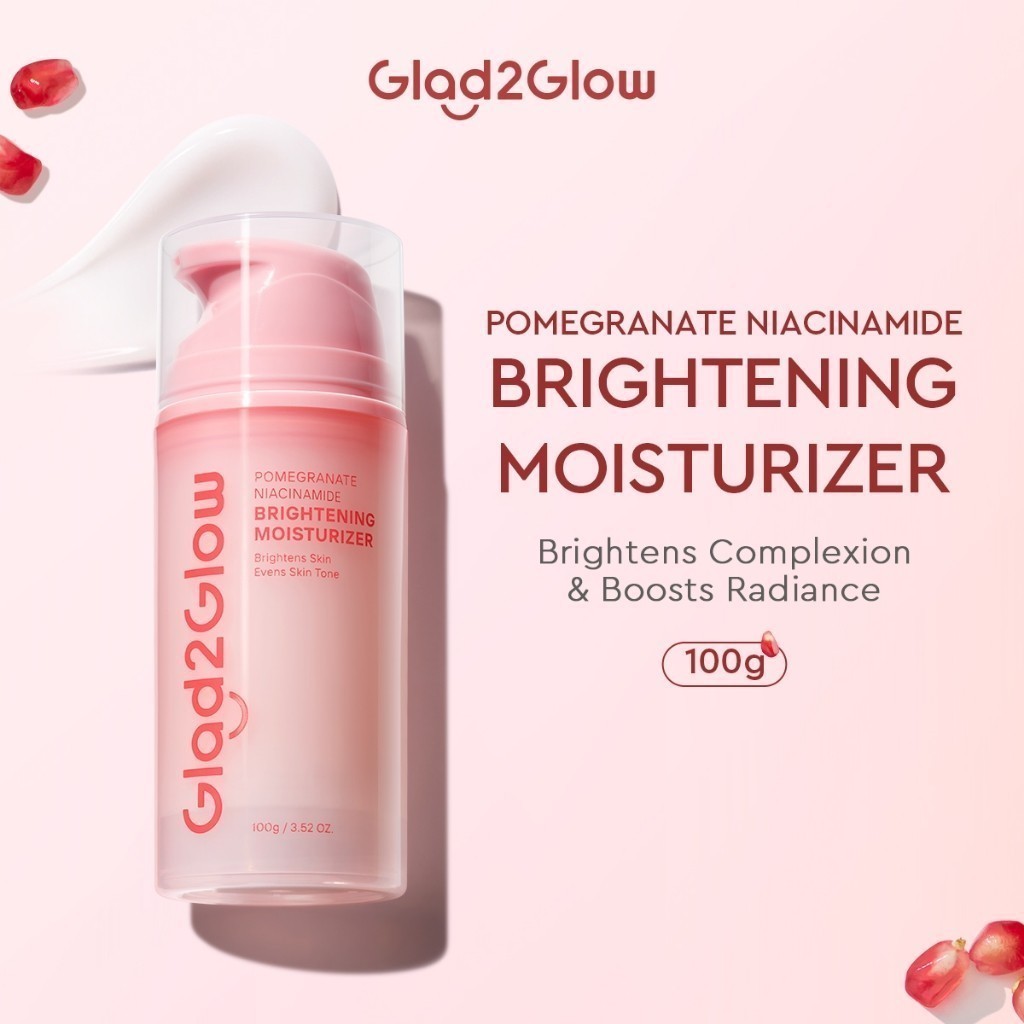 Glad2Glow Pomegranate Niacinamide Brightening Moisturizer 100G