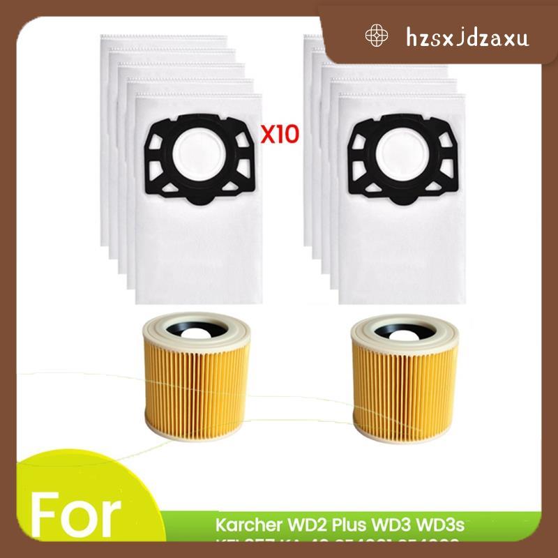 hzsxjdzaxu อะไหล่กรองกระเป๋าทดแทนสําหรับ WD2 Plus WD3 WD3s KFI 357 SE4001 SE4002 KA 40 เครื่องดูดฝุ่