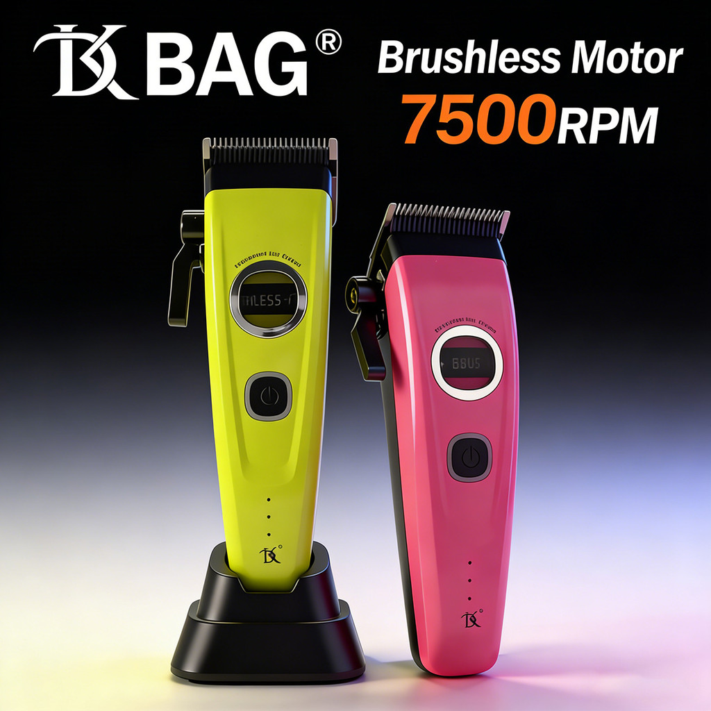 DK089 7500RPM โรเตอร์ด้านนอกมอเตอร์ไร้แปรงปัตตาเลี่ยนผมมืออาชีพตัดผม Echo ใบมีดผม Trimmer