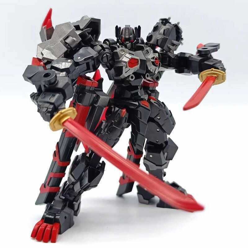 CD-01B Black Lion Diablo Optimus OP Prime Movable Lion King Commander Transforming Robot Toy Model
