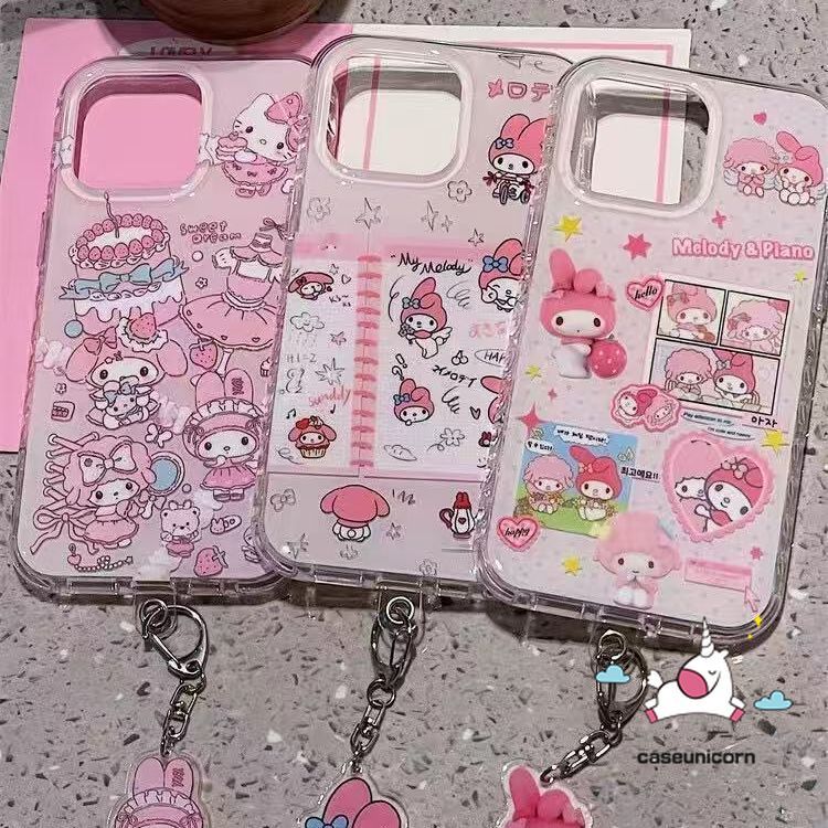 สำหรับ OPPO Reno 11 8T 15F 5 5F 10 12 13F 12F 5z 6 6z 13 11F 14 14F 13F 15 Pro หวาน น่ารัก เมโลดี้ เฮลโลคิตตี้ ปก IMD