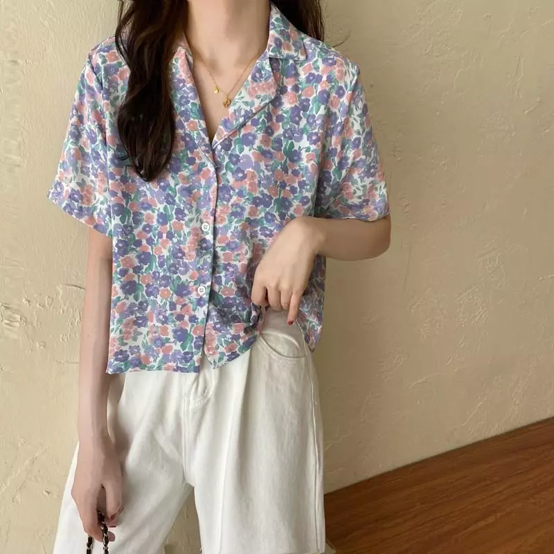 Chili Koko เสื้อเชิ้ตฮาวายลายดอก 99002 thumbnail 10