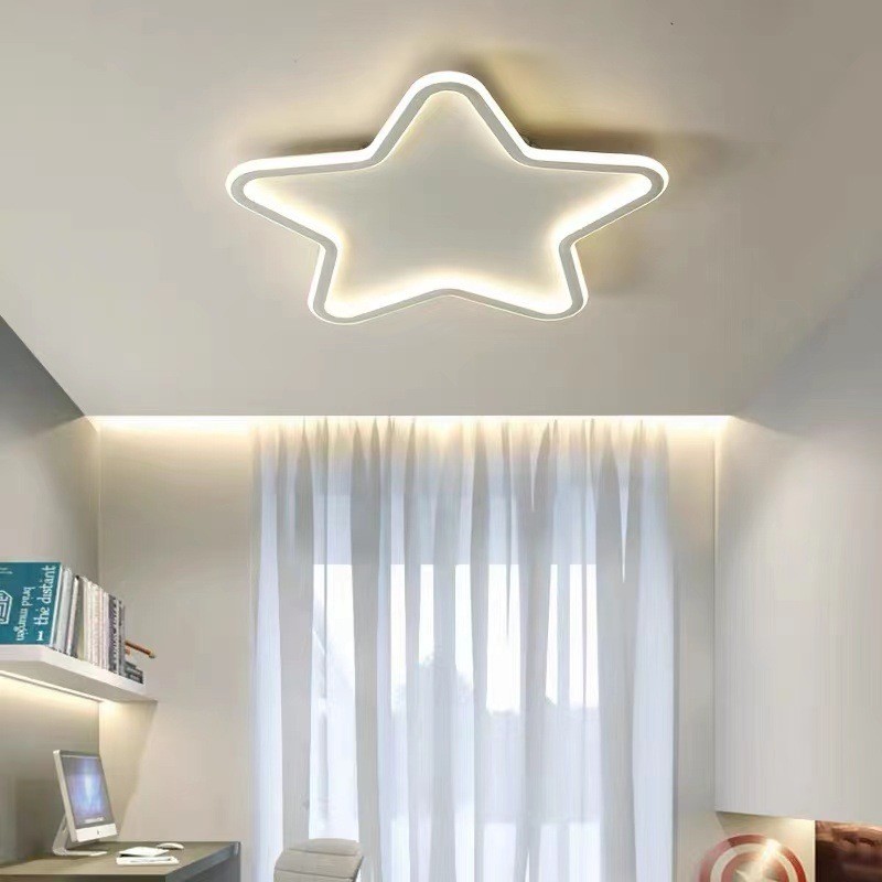 Children's room star light Boys' and girls' bedroom ceiling lights, Nordic cozy lighting, princess r