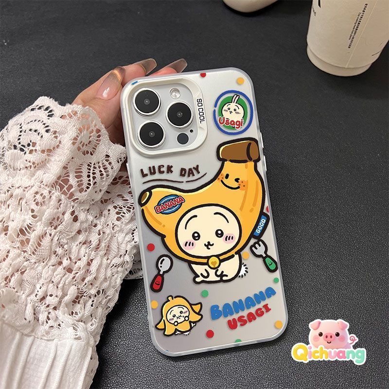 Kawaii น่ารัก Usagi แตงโมกล้วยหมวกคู่เคสโทรศัพท์สําหรับ Huawei Nova 13 12i 12 Lite 12s 11 10 9 8 7 P