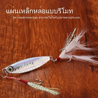 Sikawei เหยื่อปลาโลหะ 7กรัม/5เซนติเมตร เหยื่อปลาเดินผิวน้ำ Top Water SwimBait ตา3D Minnow Buzz Bait