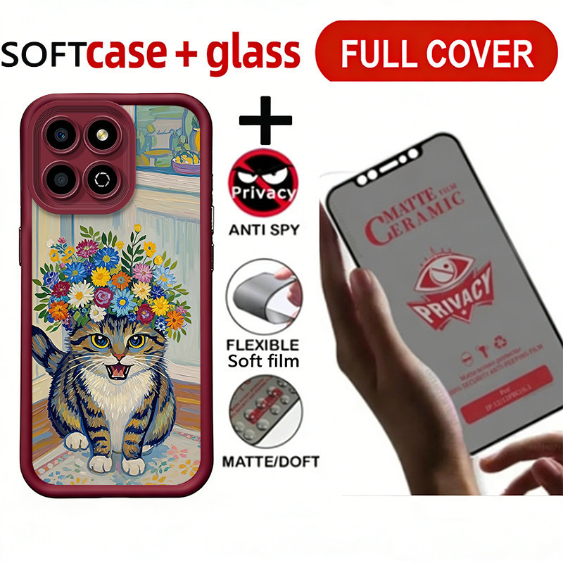 PBZZ เซรามิคความเป็นส่วนตัวทนกระจกนิรภัยสําหรับ honor X8C X6C X8B X8A 5G X6B X6A X6 X6S X7 x7a X5C X