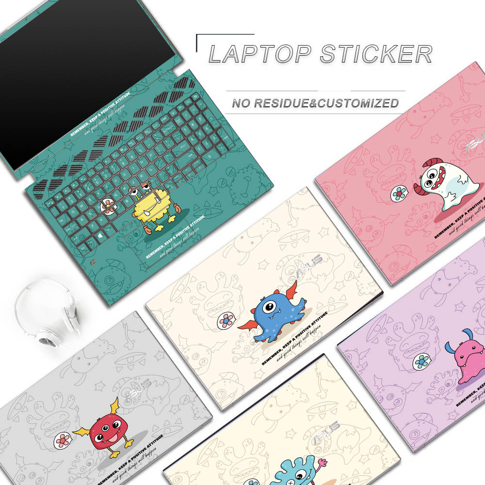 ASUS ZenBook U36 U38D U38K U3100u U4000 ไม่มีสารตกค้าง Costomized คอมพิวเตอร์แล็ปท็อป Precut Decal ผ