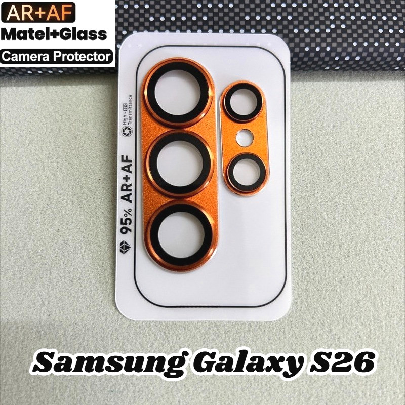 SAMSUNG แหวนโลหะเกราะกล้องเลนส์Protectorฟิล์มแก้วสําหรับSamsung Galaxy S26 Plus Ultraกระจกนิรภัยเลนส์ฟิล์มสําหรับGalaxyS26Plus GalaxyS26Ultra GalaxyS26 ฝาหลังเลนส์Protector