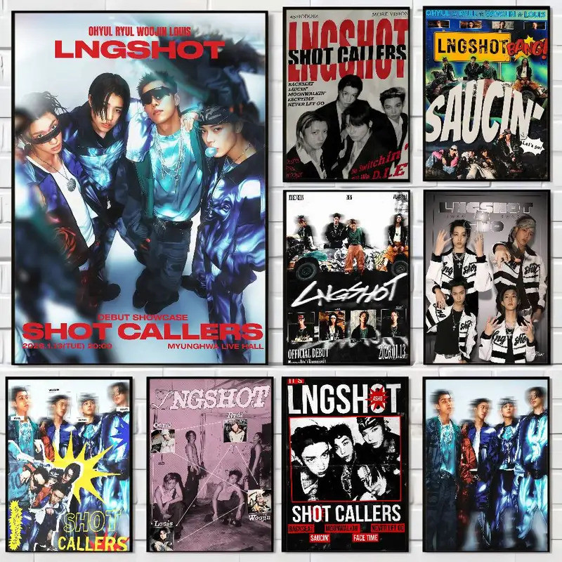 LNGSHOT Debut EP SHOT CALLERS ภาพยนตร์คลาสสิกโปสเตอร์ HD คุณภาพโปสเตอร์ Wall Art ภาพวาด Study Nordic Home Decor