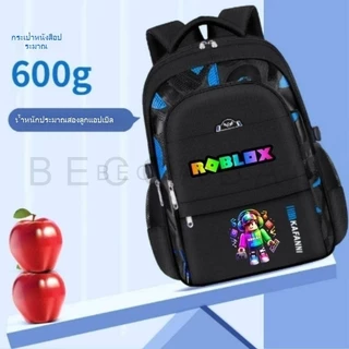 In stock)Roblox กระเป๋าเด็ก กระเป๋านักเรียนเด็ก สะพายหลัง ประถม pattern school bag backpack เป้