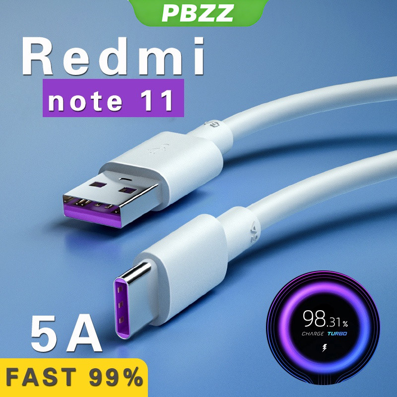 PBZZ For xiaomi redmi note 11 redmi note 11s redmi note 11 pro 5g Type-C สายชาร์จ 5A สายชาร์จข้อมูล 