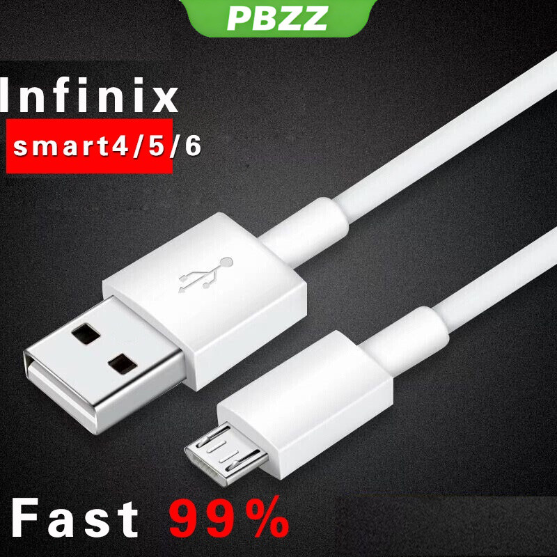 PBZZ For infinix smart 5 smart 6 smart 4 สายเคเบิล Micro Usb สายเคเบิลข้อมูล ทองแดงบริสุทธิ์ 100% คุณภาพ สายชาร์จเร็ว สายข้อมูล Android
