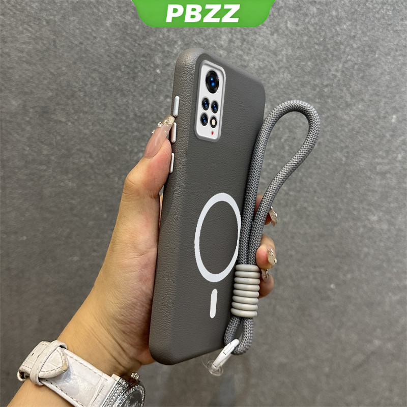 PBZZ สําหรับ Redmi Note 11 11s 4g Redmi Note 11 pro 5Gเคสโทรศัพท์Softcaseซิลิโคนกันกระแทกใหม่ออกแบบความงามไร้สายแม่เหล็กสิ่งที่แนบมาพร้อมเชือกเส้นเล็ก SPDTBS01