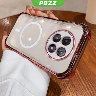 PBZZ เคสสําหรับRealme 11 14 12 13 pro 5G Realme 12 14 13 PLUS + 5G 13 11 14 12 5Gเคสโทรศัพท์Softcaseกันกระแทกดีไซน์ใหม่ความงามใสด้วยแม่เหล็กไร้สายSJBSWX11