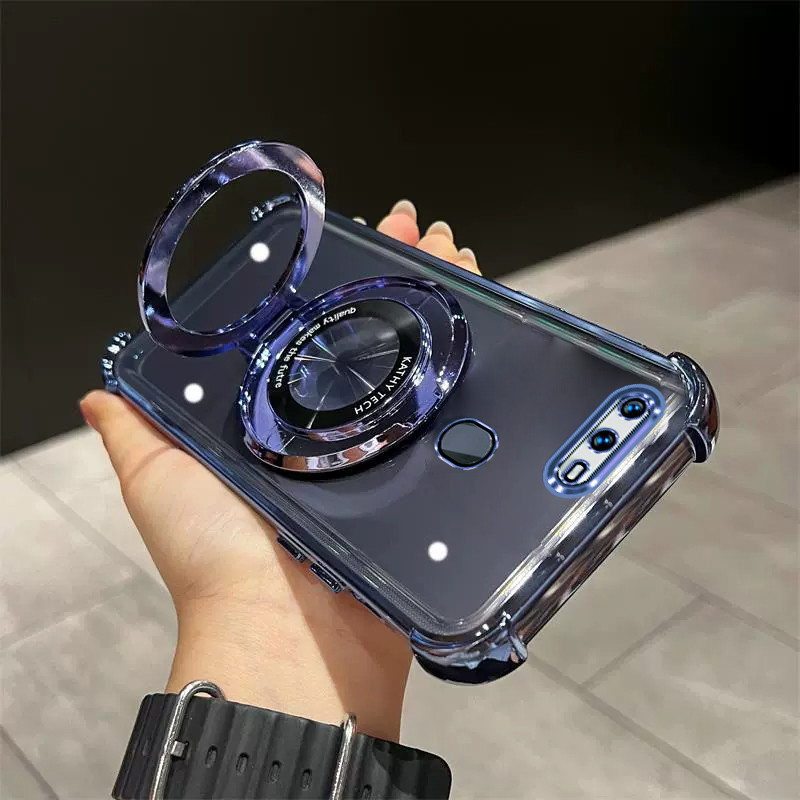 เคส Oppo F9 / A5S / A7 / A12 tpu ที่วางโทรศัพท์กันกระแทกพร้อมฟังก์ชั่นกันลื่น SJZJ3 เคสโทรศัพท์มือถือ