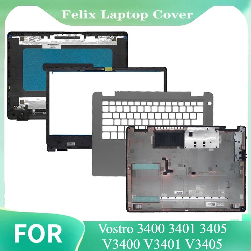 Repalce สําหรับ Vostro 3400 3401 3405 V3401 V3405 LCD ปกหลังด้านหน้า Bezel Palmrest ด้านล่างกรณี 0Y5