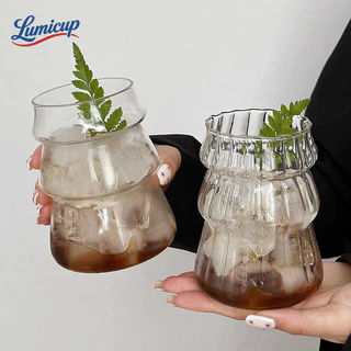 แก้วกระจก500ml ขนาดใหญ่ | รูปทรงลูกข้าวโพดสุดน่ารัก | มีลายตีน/ล้างเปล่า | แก้วดื่มเครื่องดื่มเย็น