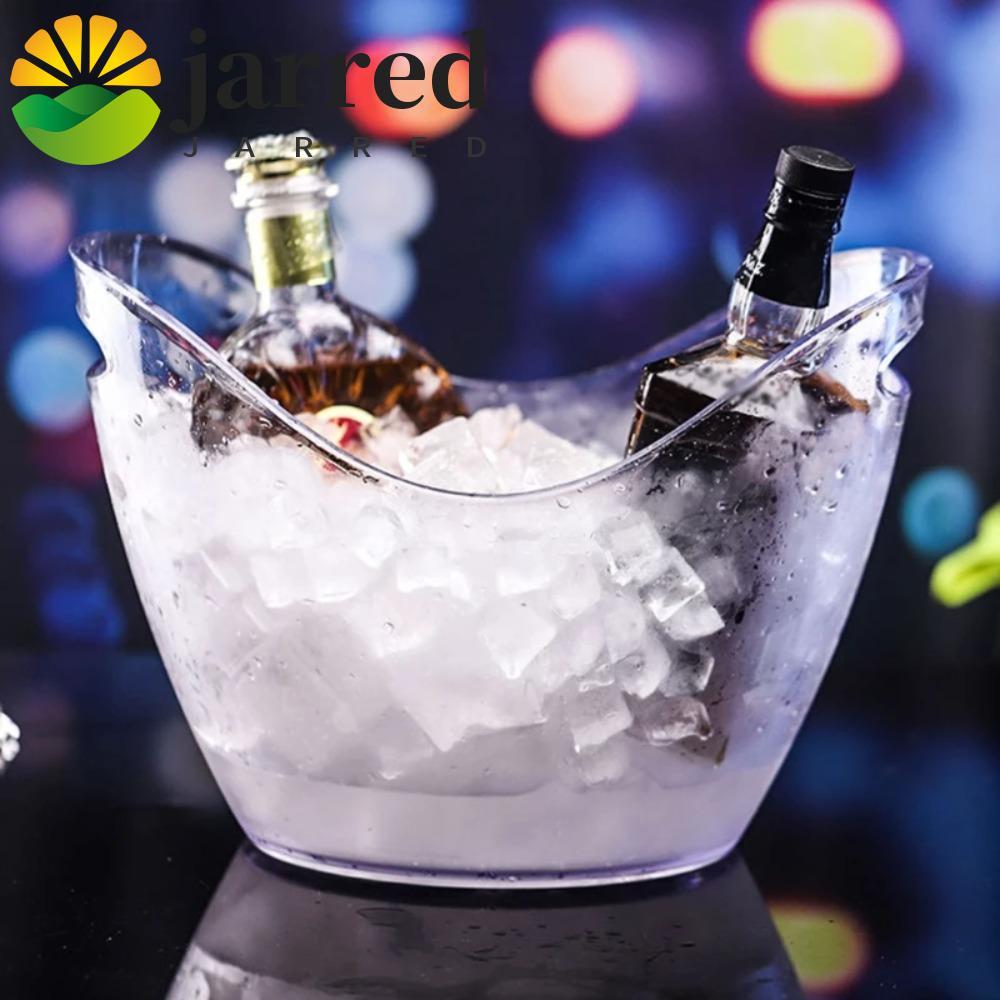 JARRED ถังอาบน้ํา,ความจุขนาดใหญ่ 4/8/12L ถังน้ําแข็งโปร่งใส,ทนทาน Anti-fall อะคริลิค Light Gold ขวด 