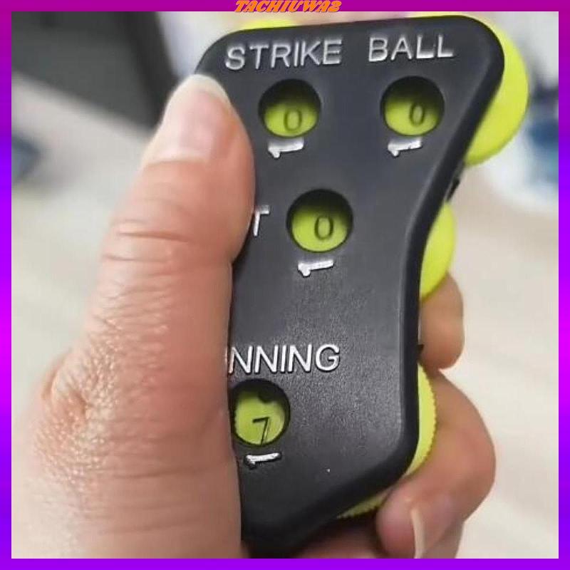 [Tachiuwa2] Baseball Umpire Indicator 4 Dial Score Counter Softball Umpire อุปกรณ์ที่มีวัสดุ ABS สํา