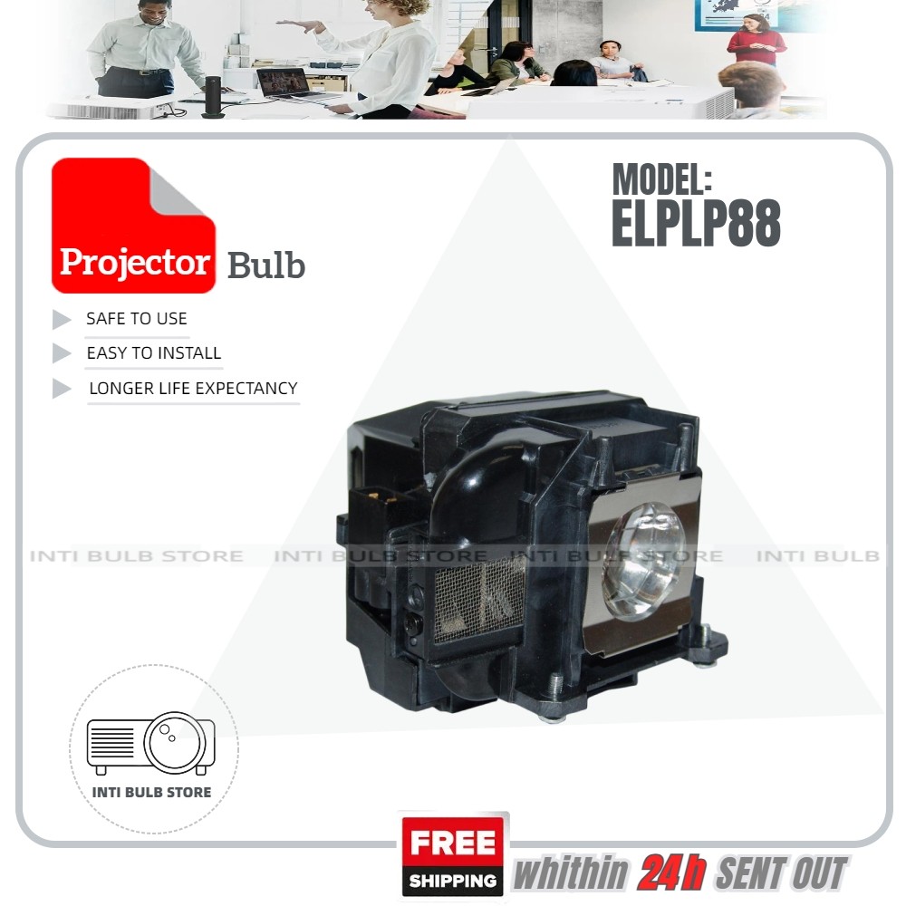 ELPLP88 โคมไฟโปรเจคเตอร์ Epson V13H010L88 CH-TW5300 TW5210 GH-TZ2000 CB-97H X30 98H X31E S31 965H VS