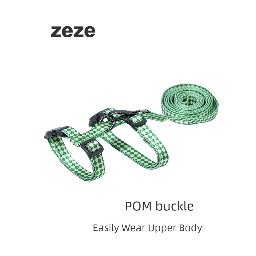 สายจูงแมว สายจูงสุนัข Zeze Adjustable Anti-breakaway Backpack Small Dog Cat